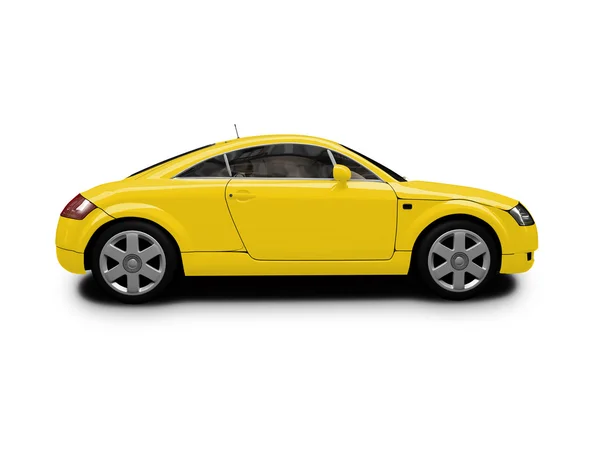 Isolated yellow car side view by fckncg Stock Photo Editorial Use Only