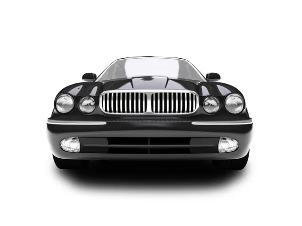 Isolated black car front view 01 by fckncg Stock Photo Editorial Use Only