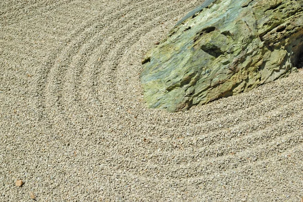 Stone in japanese zen garden