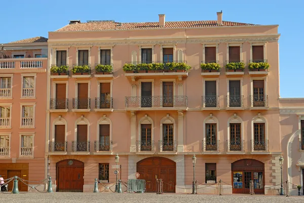 Facade of residential house in Monaco