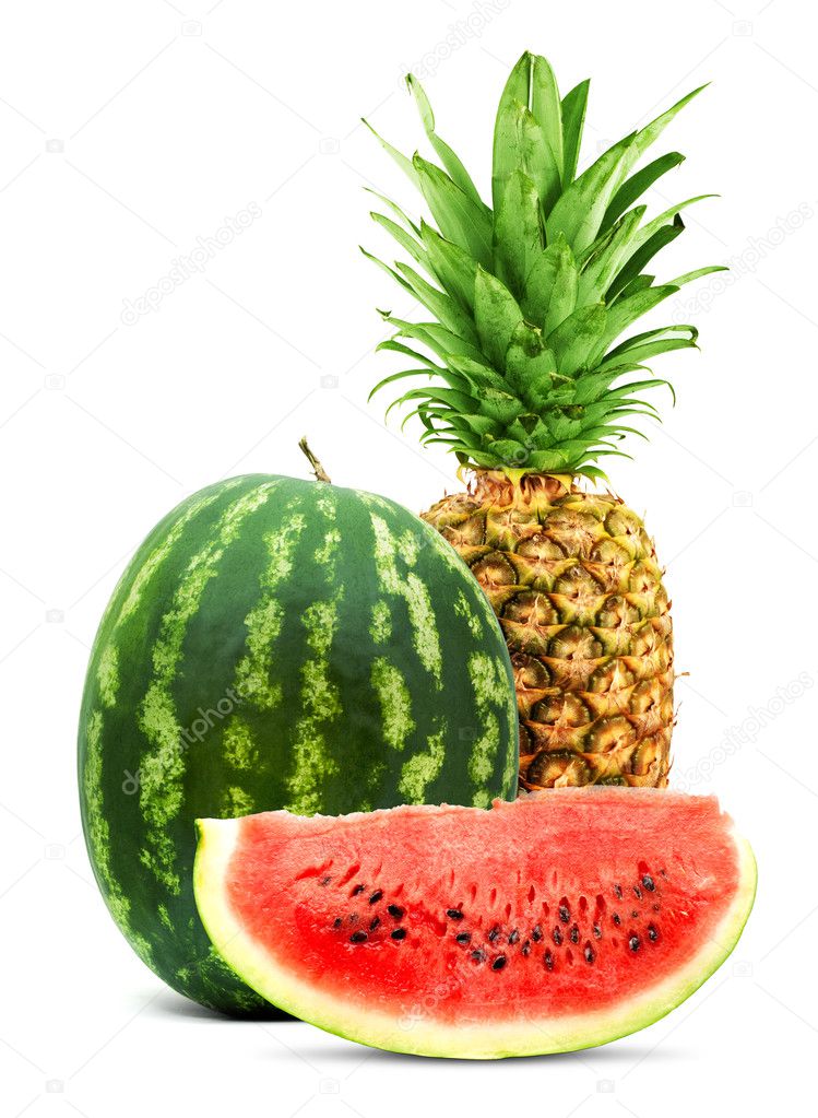 Pineapple and watermelon — Stock Photo © bloodua 1244665
