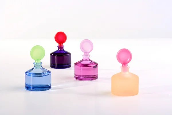 Bottles with cosmetics