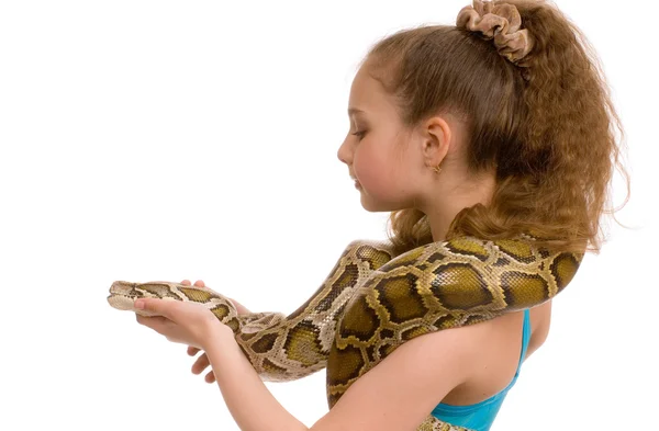 girl with python