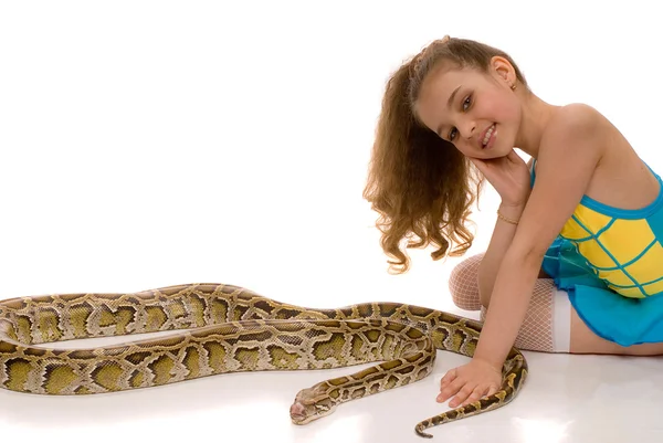 girl with python