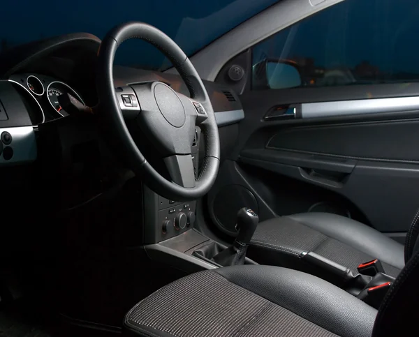Inside of a modern car