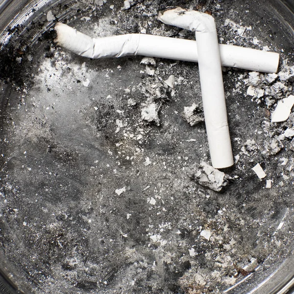 Ash-tray with cigarettes