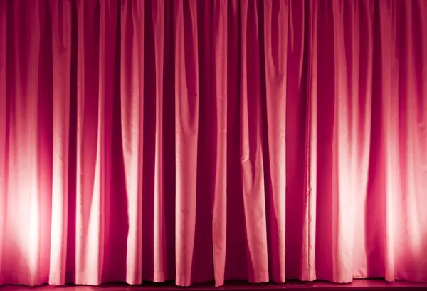 Pink curtain