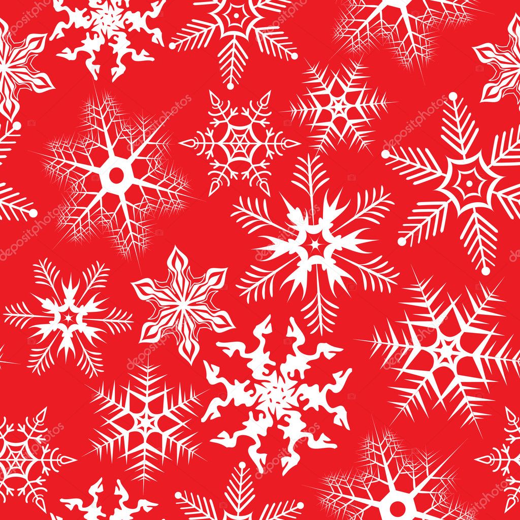 red snowflake wallpaper