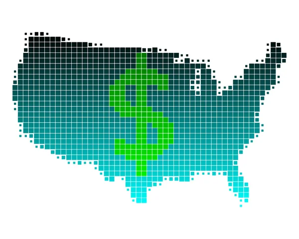 free dollar sign images. Map of U.S. and dollar sign