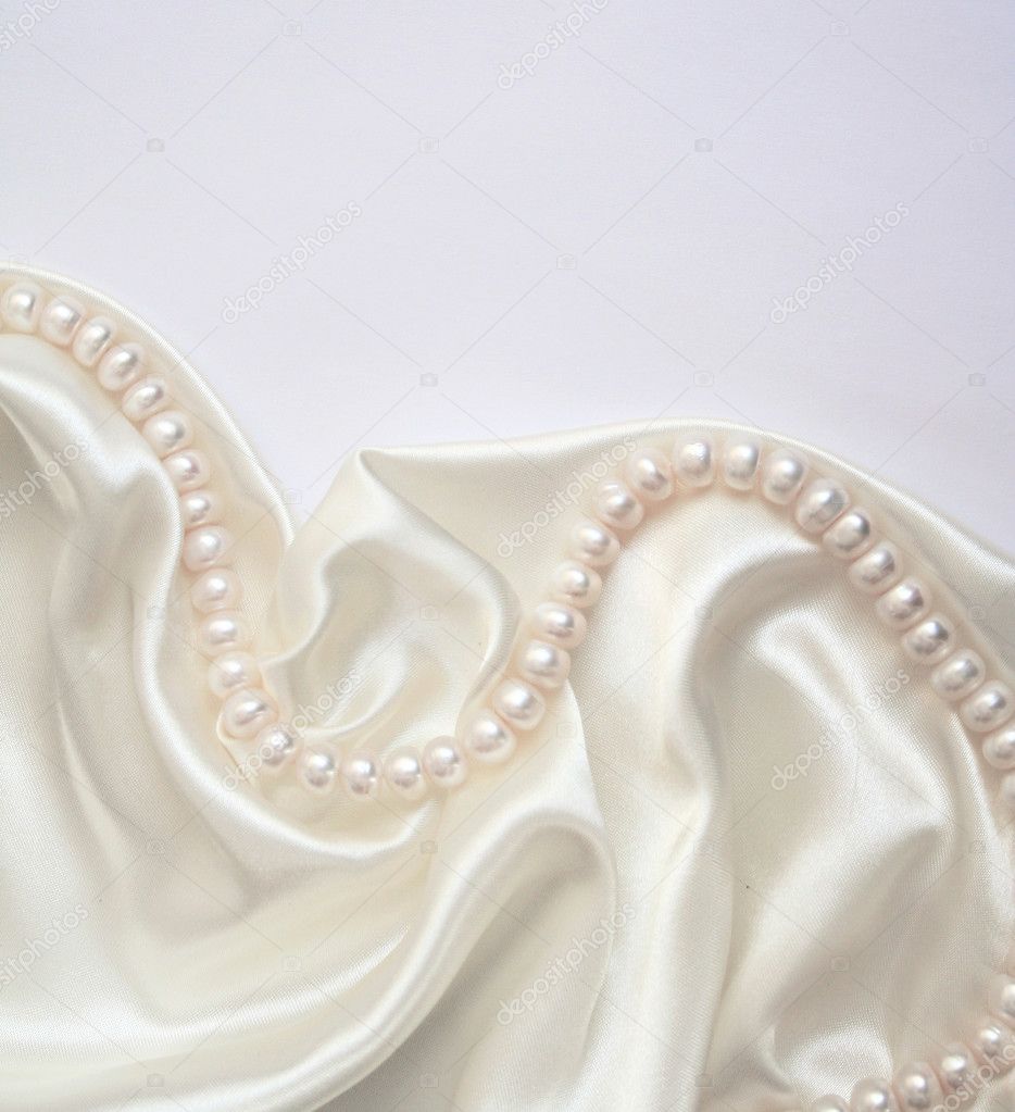 white silk background