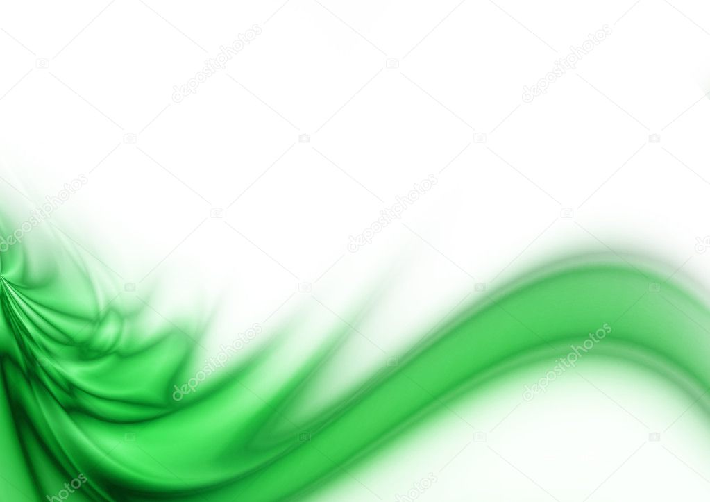 Abstract Green Wave