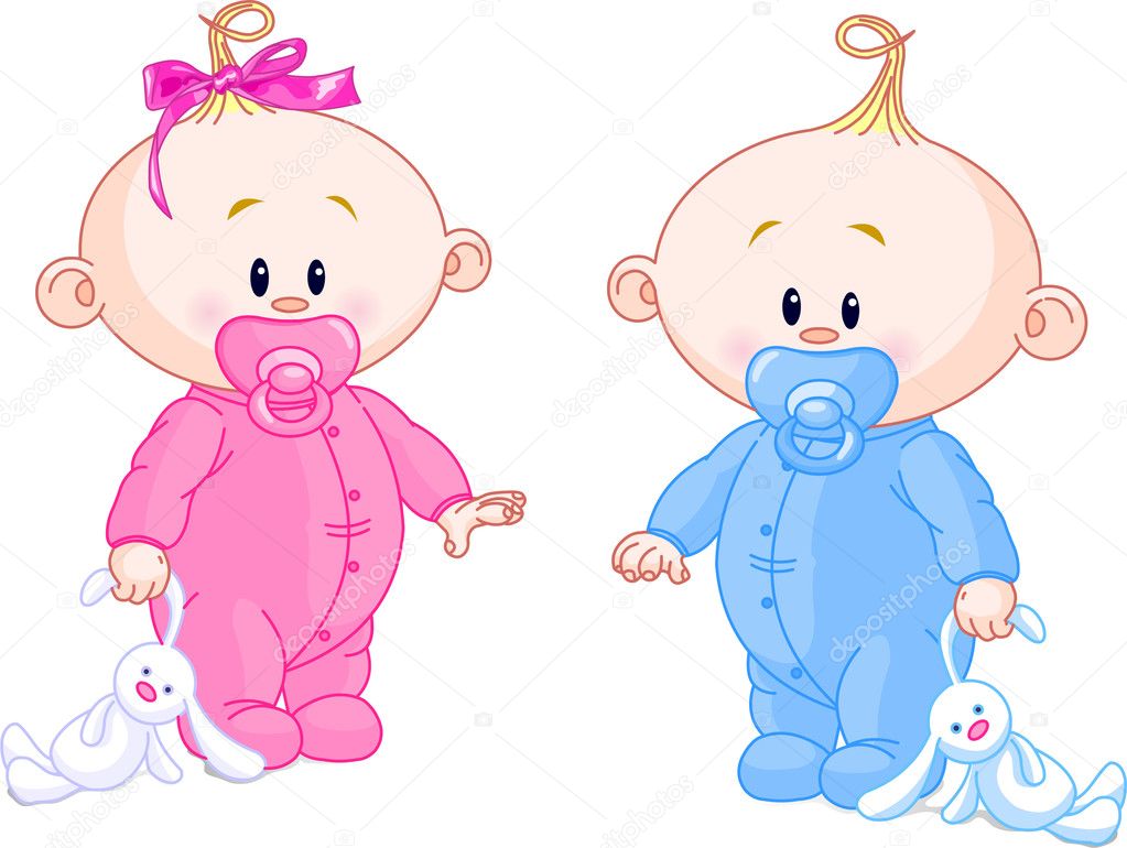 baby shower clip art for twins - photo #23