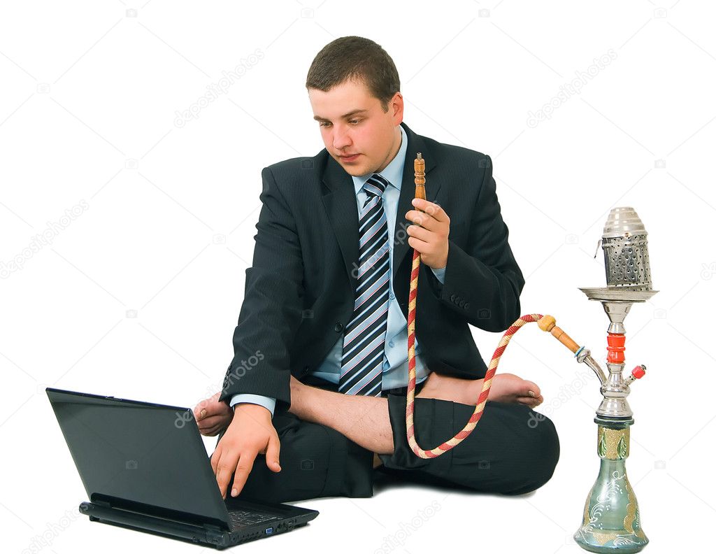 Businessman Smoking