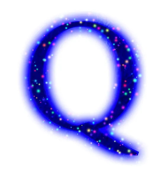 Christmas Font - Alphabet Letter Q — Stock Photo © Silverkblack #1377647