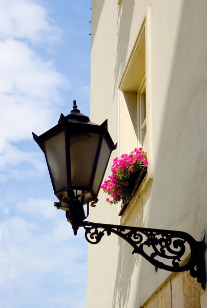Poland ancient street lamp