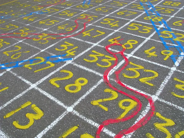 Snakes and ladders numbers.