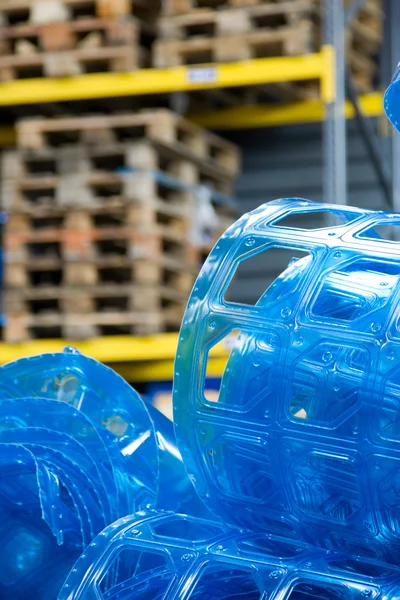 Plastic roll in warehouse