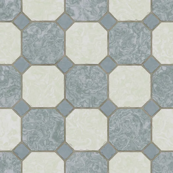 Seamless ceramic tile kitchen floor