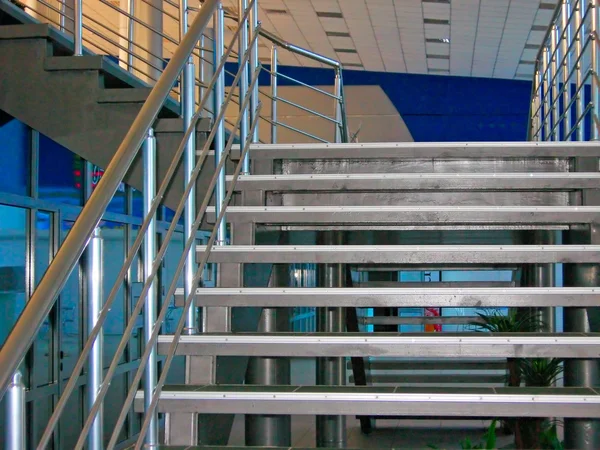 Modern metallic stairs