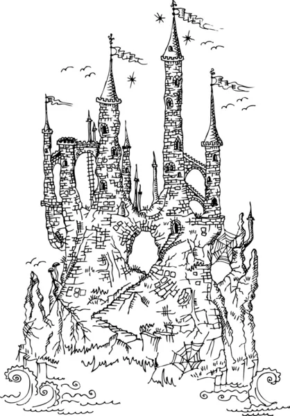 Gothic castle from fairytale