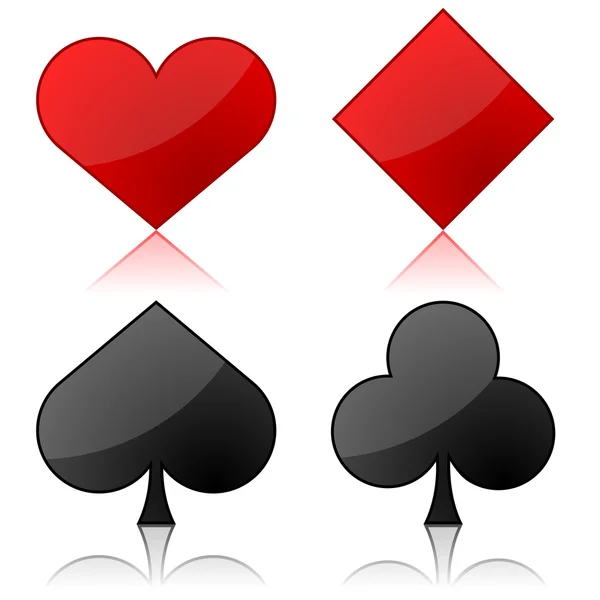 Playing+Card+Suit+Templates Playing cards suits — Stock Vector © tuulijumala #1577592