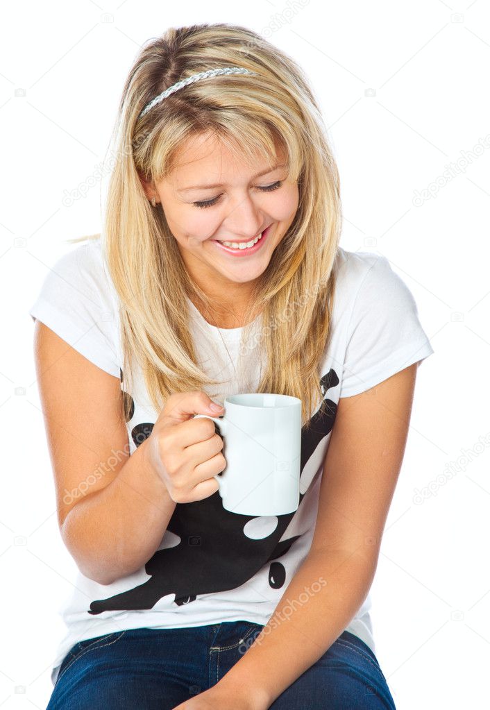 girl and cup