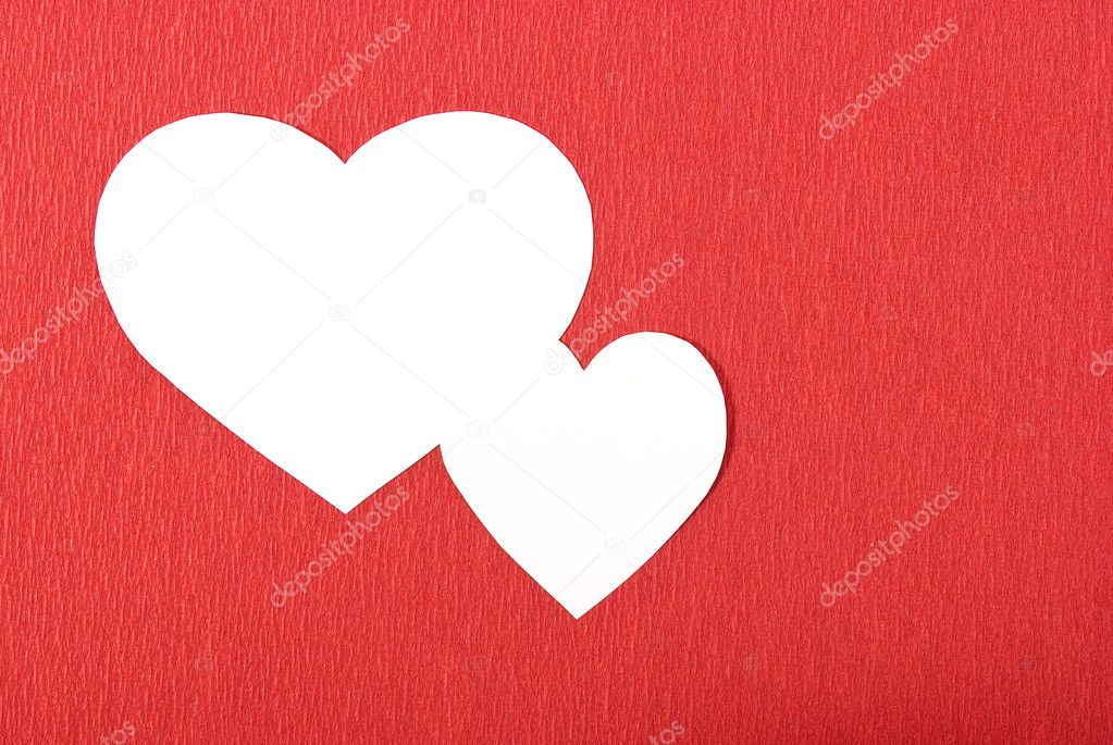 red double hearts