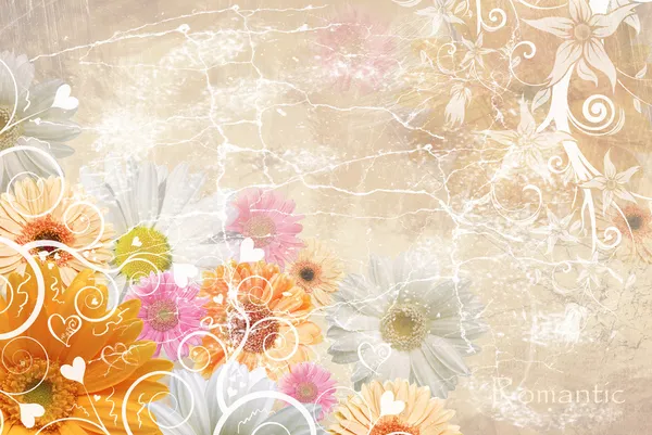 Floral wedding background by Belodarova Oksana Stock Photo
