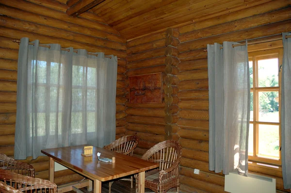 Hall in the wooden house.