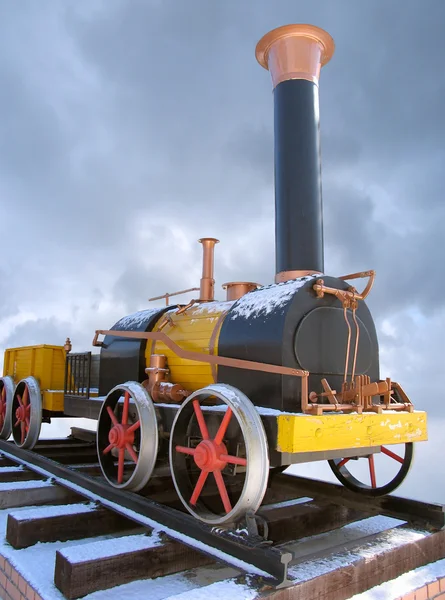 Old russian steam locomotive