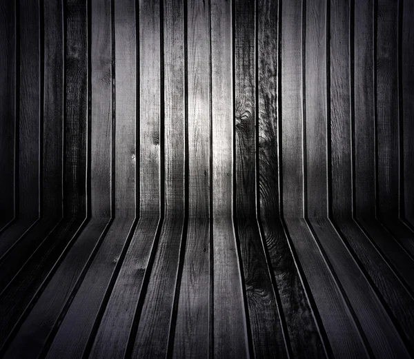 Black and white vintage wooden interior