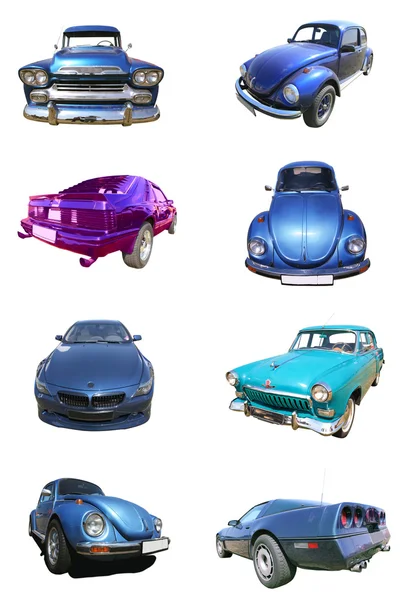 Blue car collection