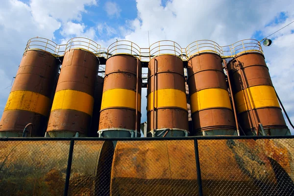 Barrels with fuel