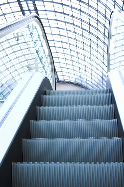 Escalator in shopping center, Moscow