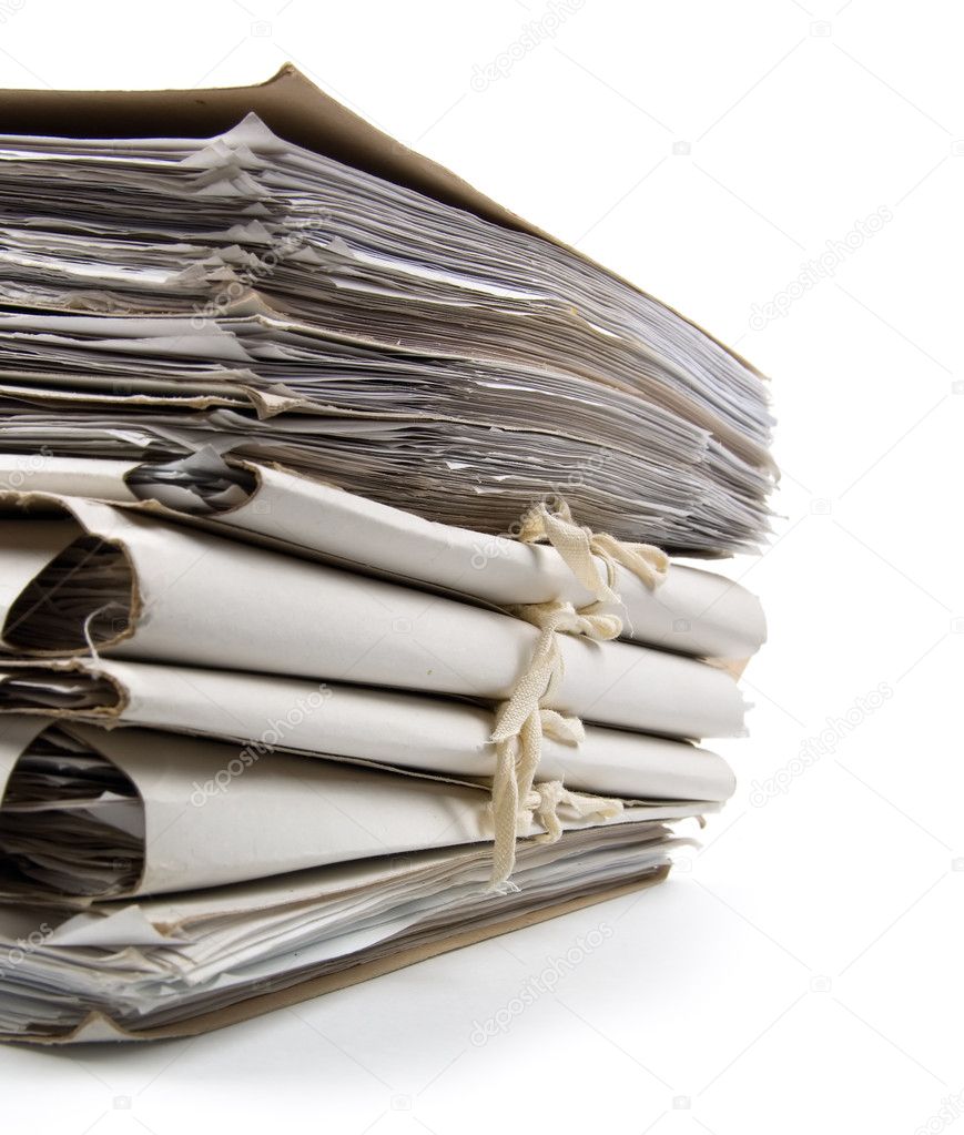 paperwork pile
