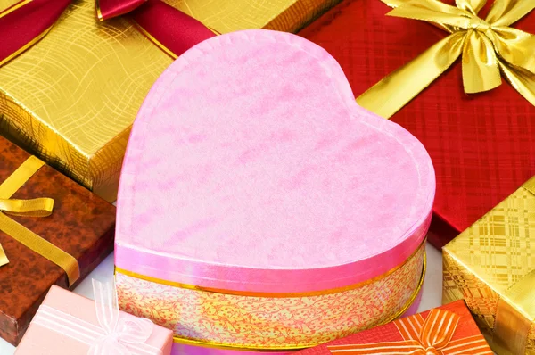 Close up of gift boxes with   ribbons by Elnur Amikishiyev - Photo