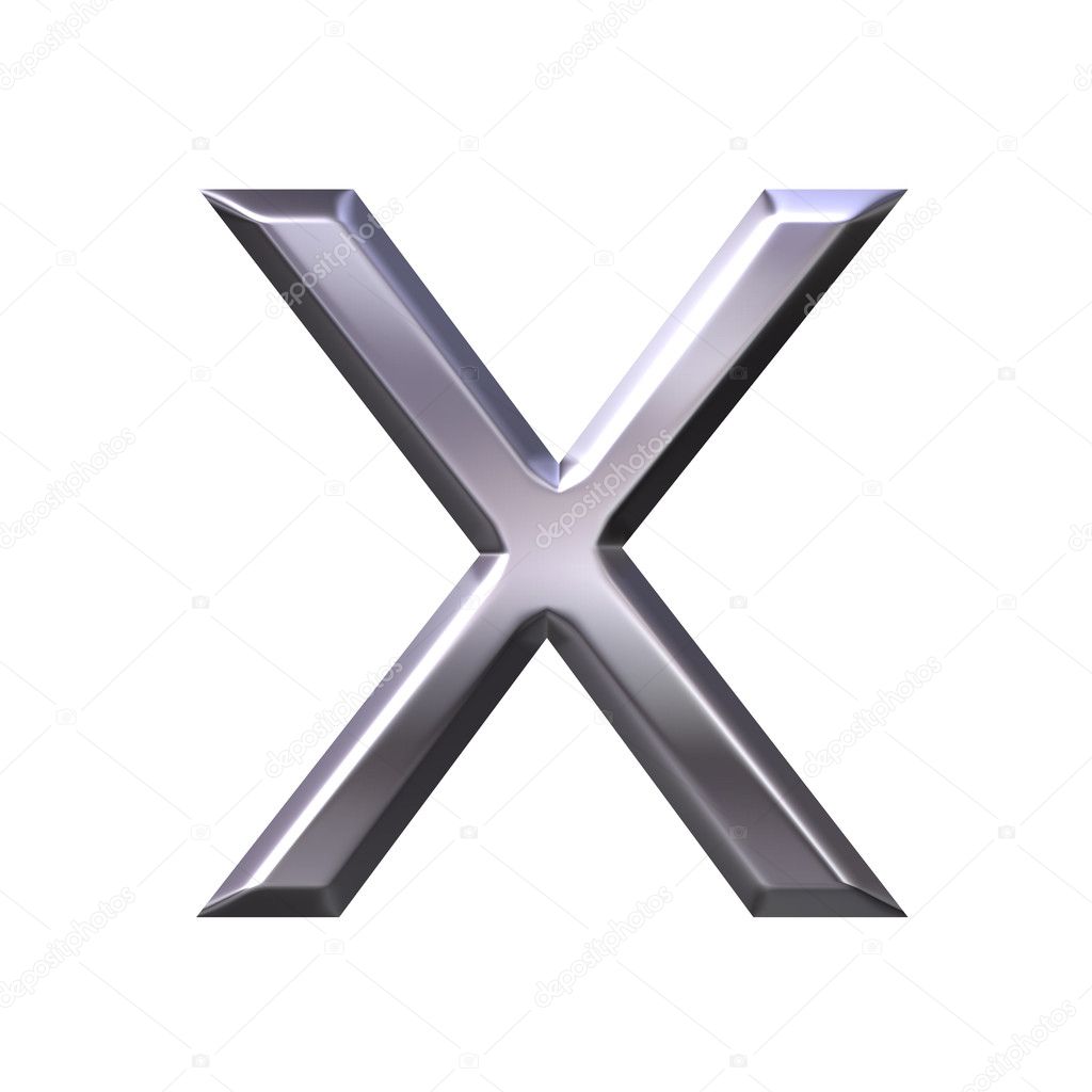 Letter X 3D