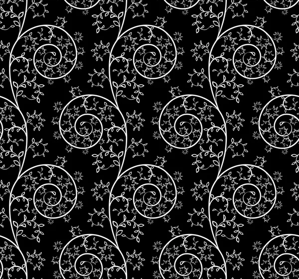 simple flower patterns black and white. with white floral pattern