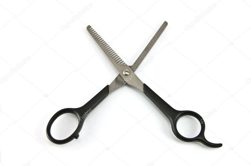 open scissors