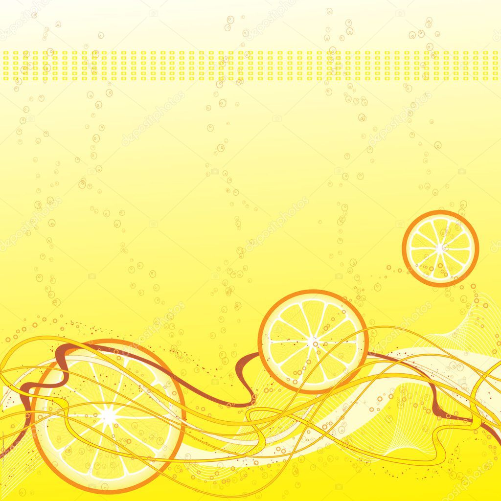 Vector Background With Lemon Stock Vector Image By AllesGute 1237098