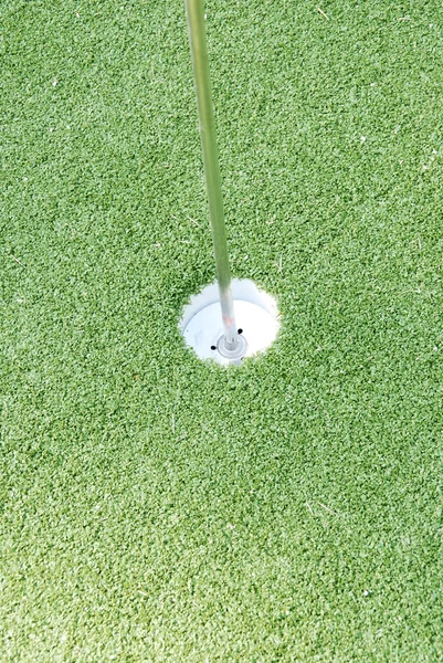 Golf green grass hole