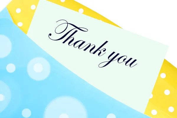 Thank you note or letter