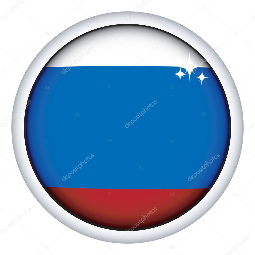 Russia Flag Button