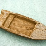 Old wooden toy boat — Stock Image #1320269