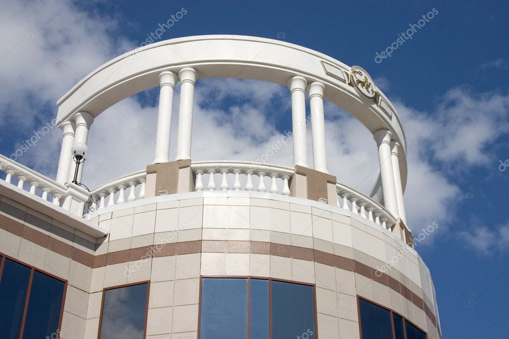 Balcony with white columns stock photo botsman141 #1415351 c.