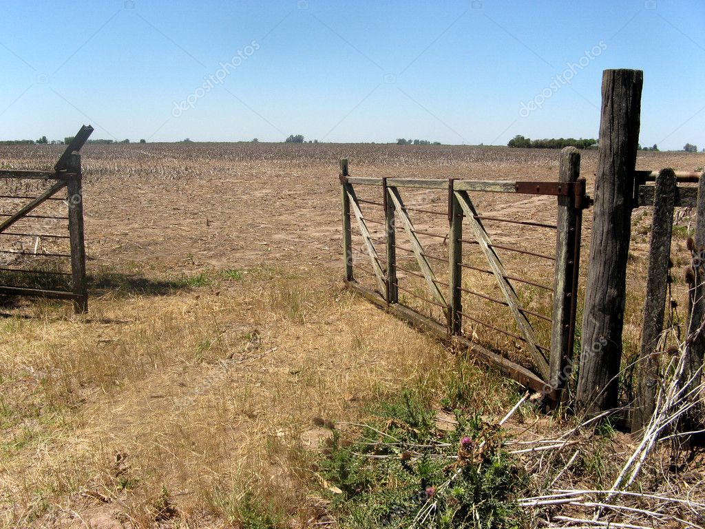 Open Farm Gate — Stock Photo © sergioyio 1273141