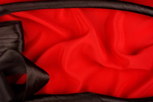 Red and Black Silk