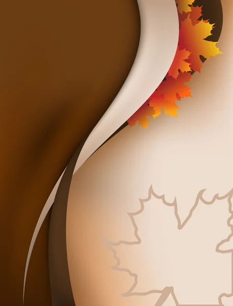 Maple Leaf. Autumn background. Vector il