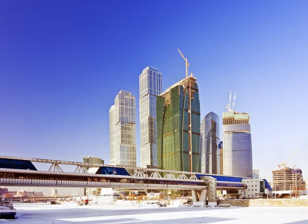 Moscow City complex under construction