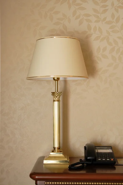Stock Photo: Lamp on table